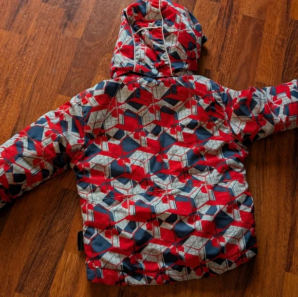 Colorful Geometric Patterned Jacket - Picture 3 of 6